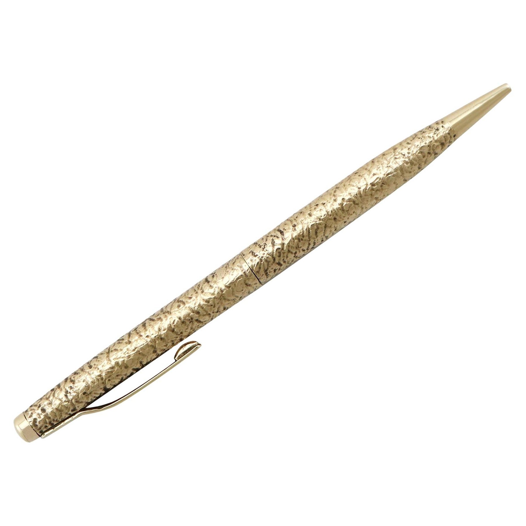 Lápiz vintage de oro amarillo de 9 quilates (1968)