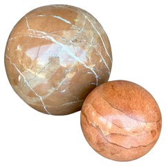 Sphère vintage en marbre Boho - Lot de 2
