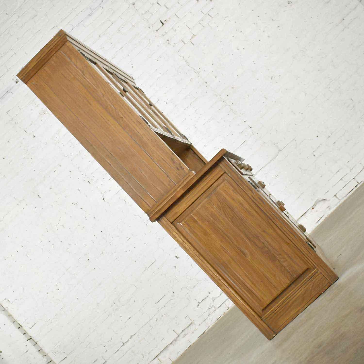 20th Century Vintage A. Brandt Ranch Oak Sideboard China Hutch Cabinet Western Rustic