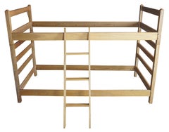 Vintage a Brandt Ranch Oak Twin Bed Set Ladder Bunk or Trundle Beds Southwestern