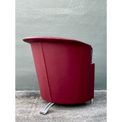 Vintage a Italian Paola Piva for B&b Italia “Artema” Leather Lounge Chair