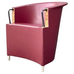 Vintage a Italian Paola Piva for B&b Italia “Artema” Leather Lounge Chair