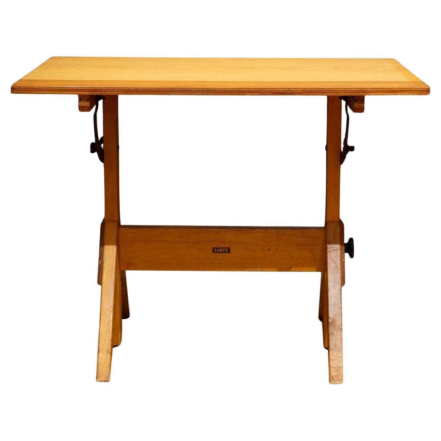 Vintage A. Lietz Co. Drafting Table c.1940-1950