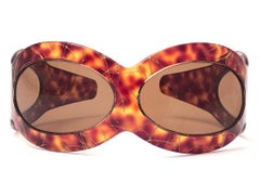 Vintage A. Paulette " Headband  " Tortoise Mask Sunglasses 1960 Made in France