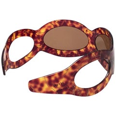Vintage A. Paulette " Headband  " Tortoise Mask Sunglasses 1960 Made in France