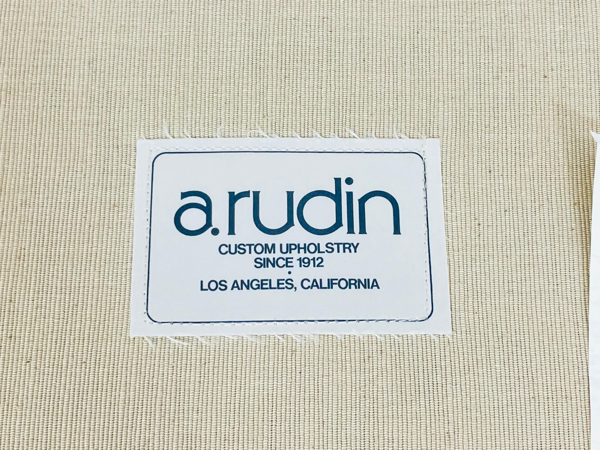 Vintage A. Rudin for Steve Chase Cream Leather Sofa, Palm Springs ...