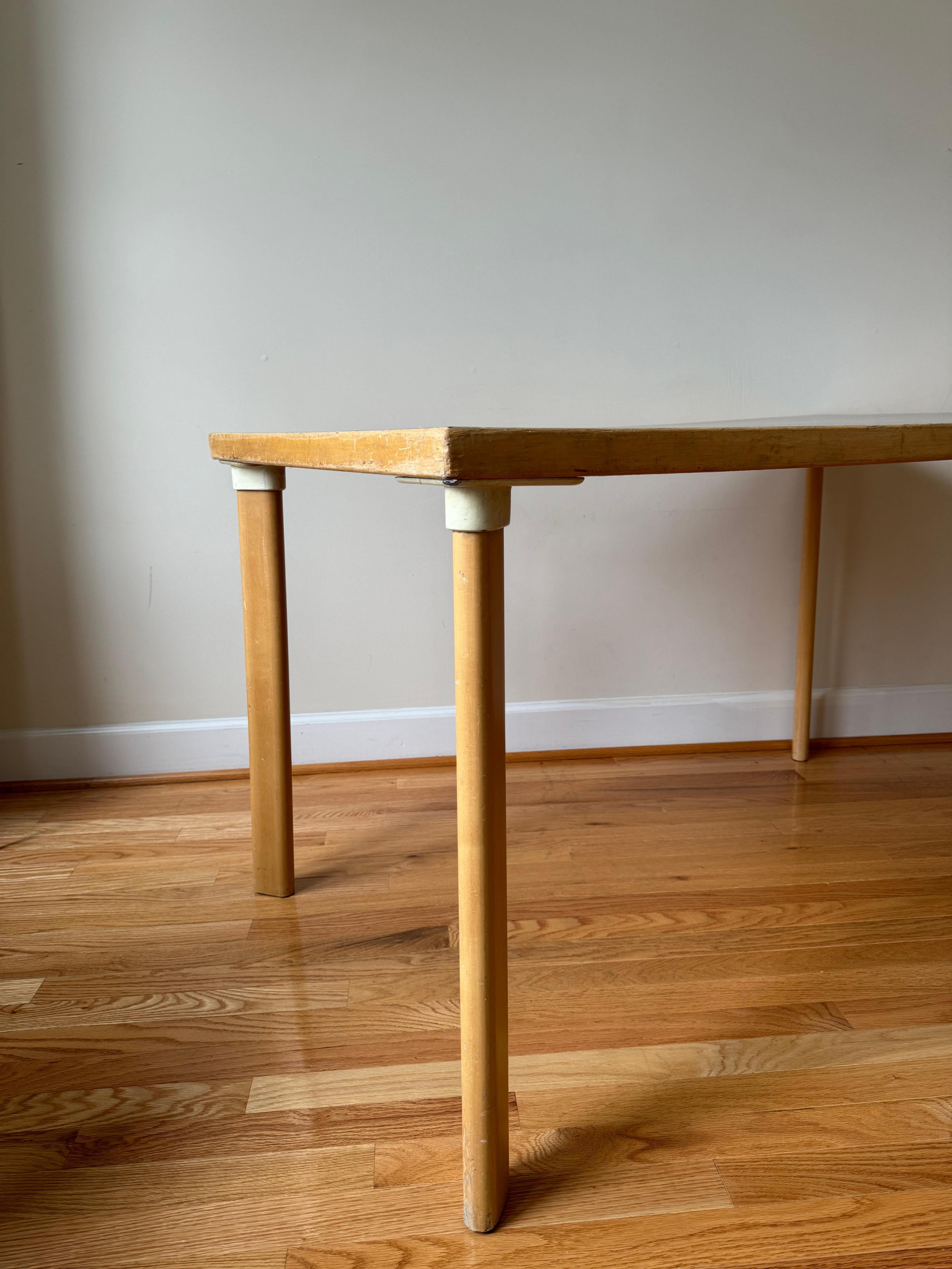 Birch Vintage Aalto H-legged Table (Table 81B) by Alvar Aalto for Artek  For Sale