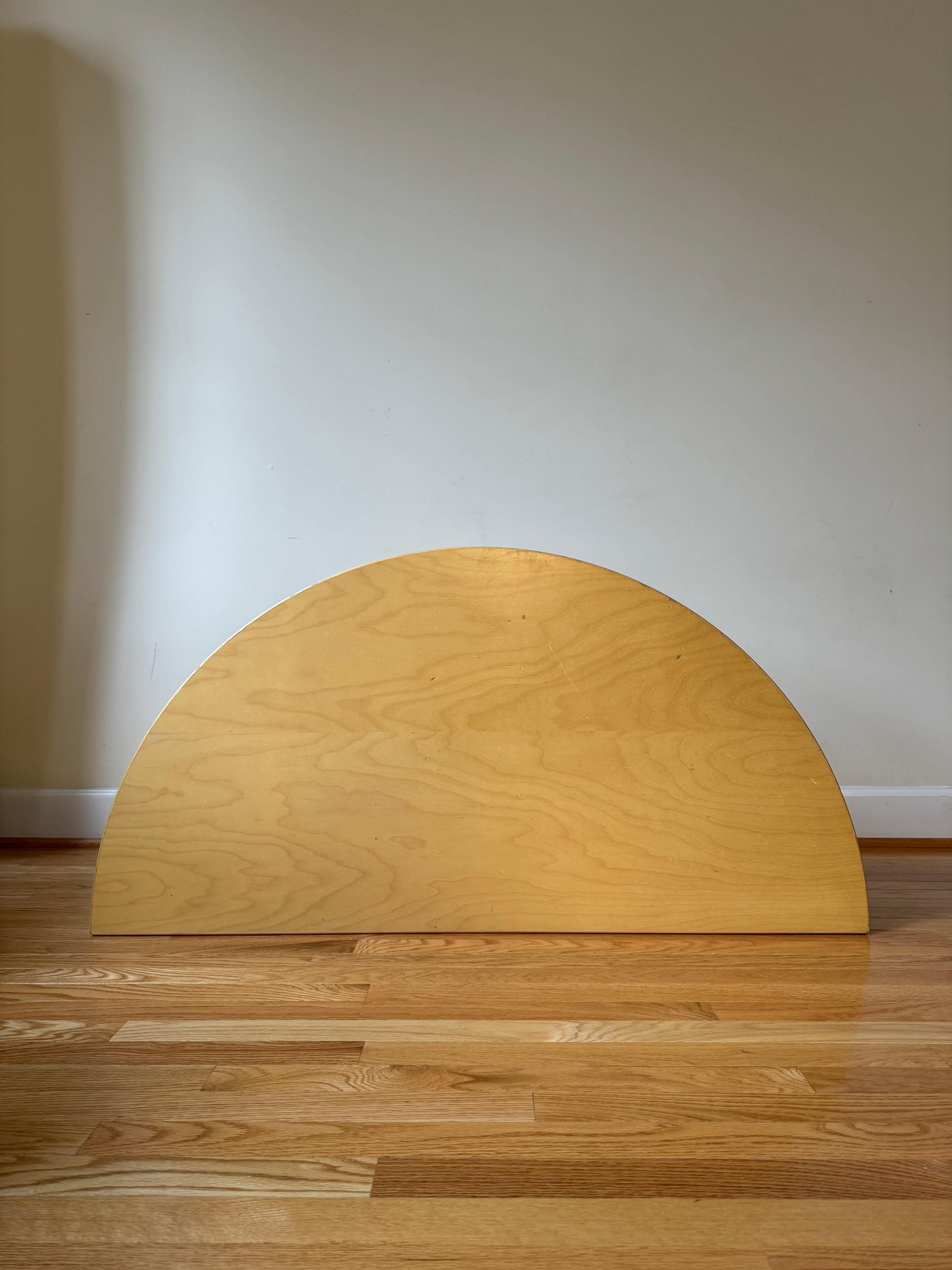 Mid-Century Modern Vintage Aalto Table half-round by Alvar Aalto for Artek For Sale