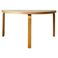 Vintage Aalto Table half-round by Alvar Aalto for Artek