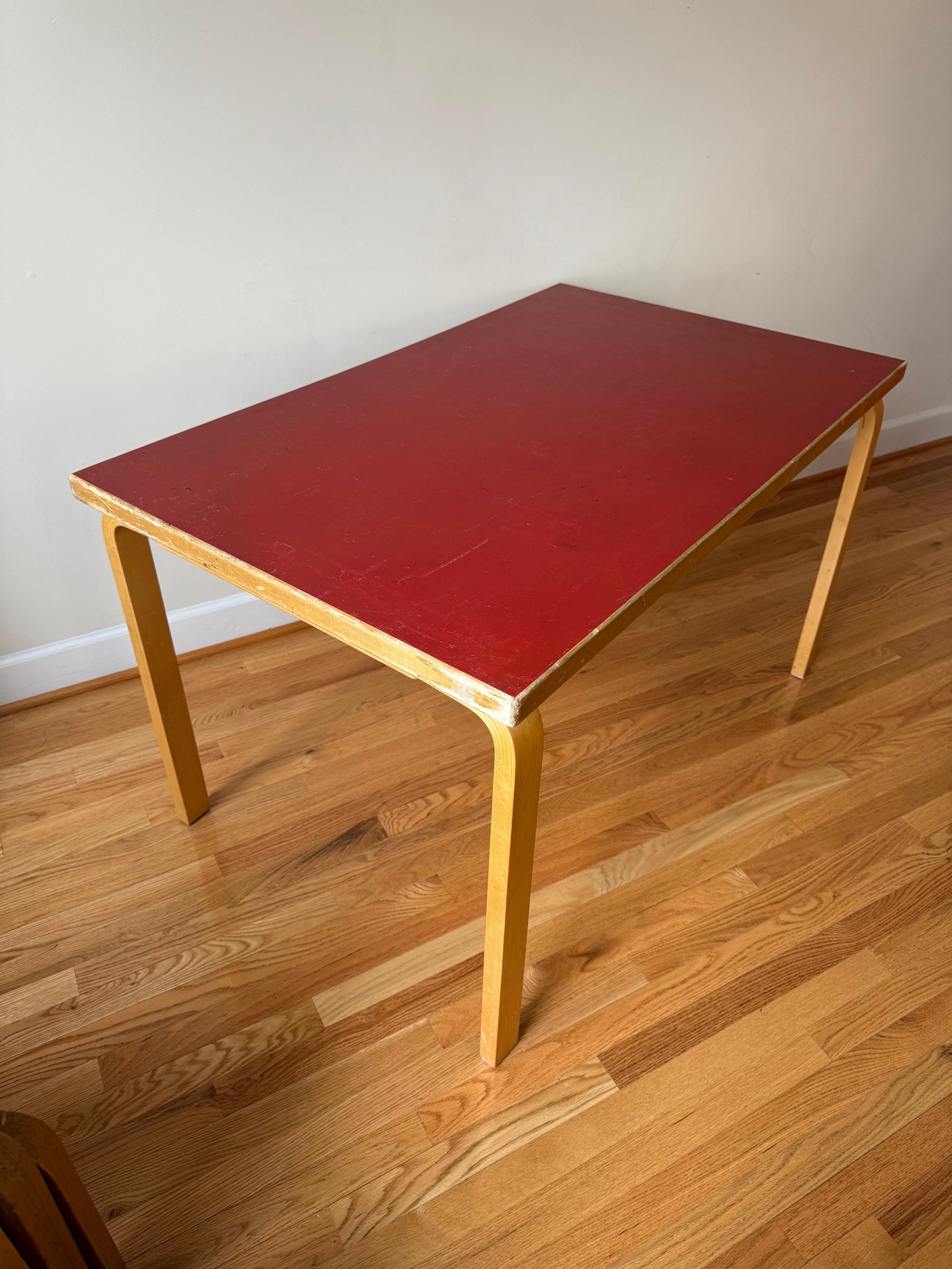 Vintage Aalto Table rectangular (Table 81B) by Alvar Aalto for Artek  4