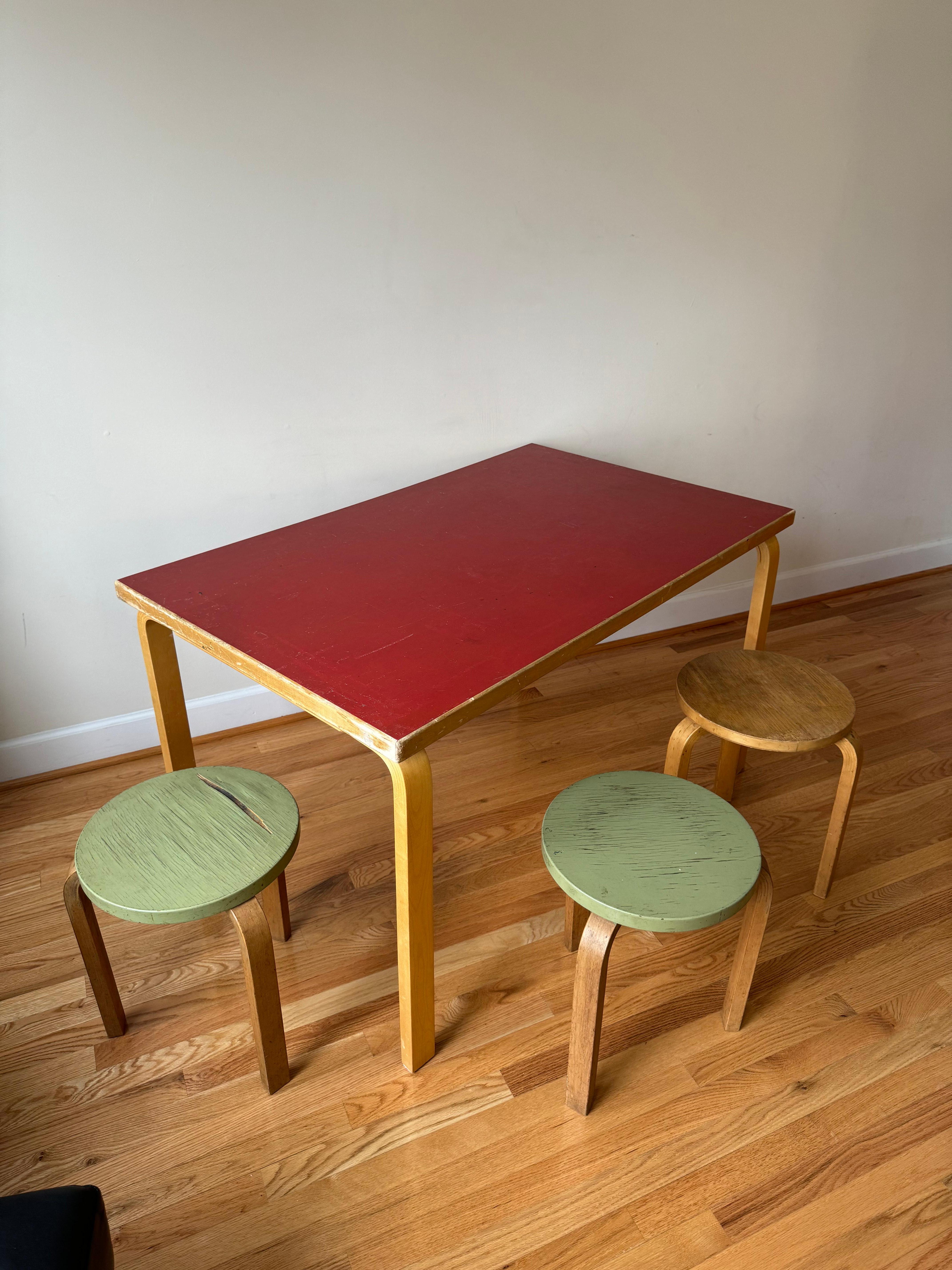 Vintage Aalto Table rectangular (Table 81B) by Alvar Aalto for Artek  5