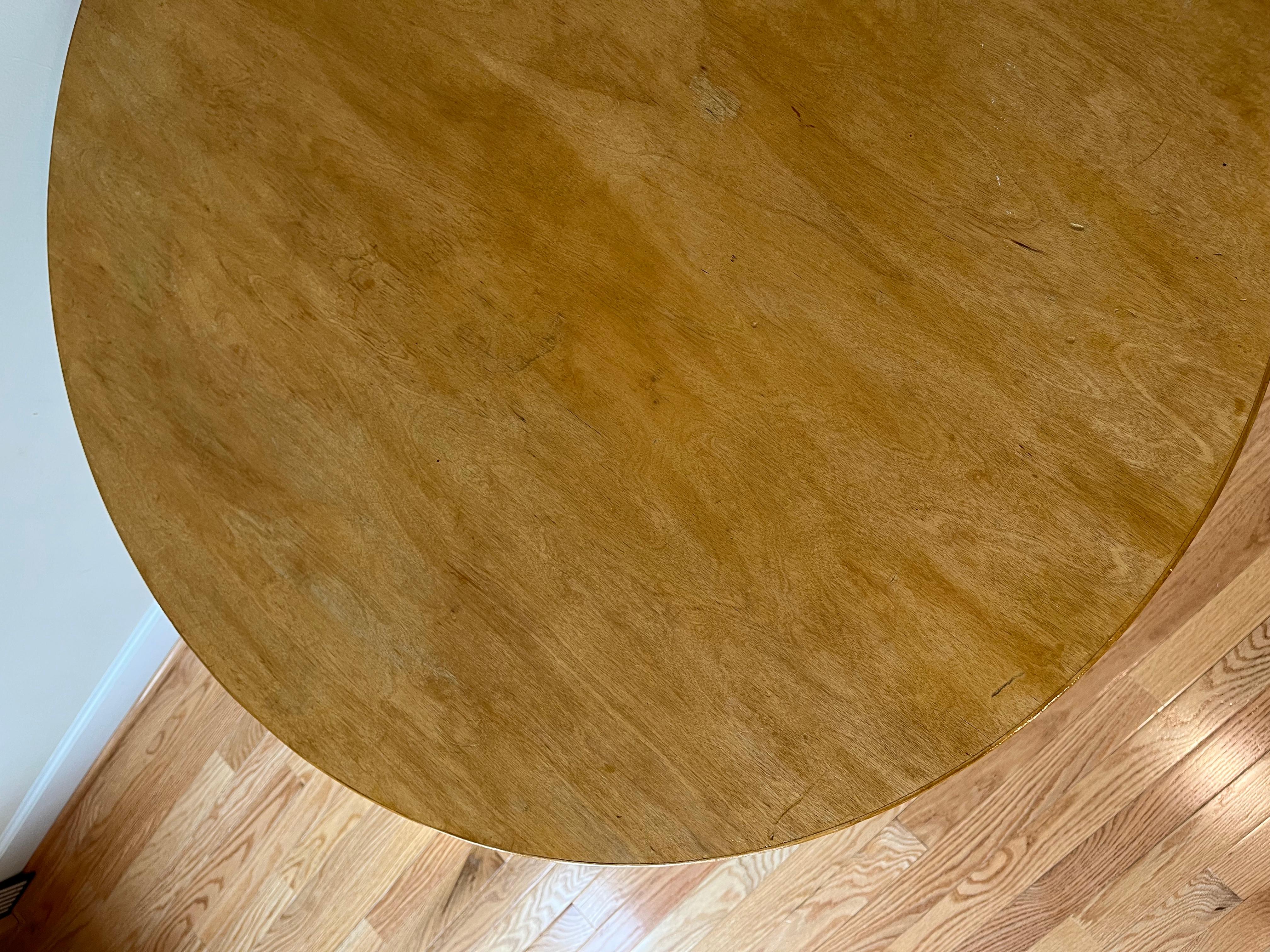 Finnish Vintage Aalto Table Round by Alvar Aalto for Artek, 1940s