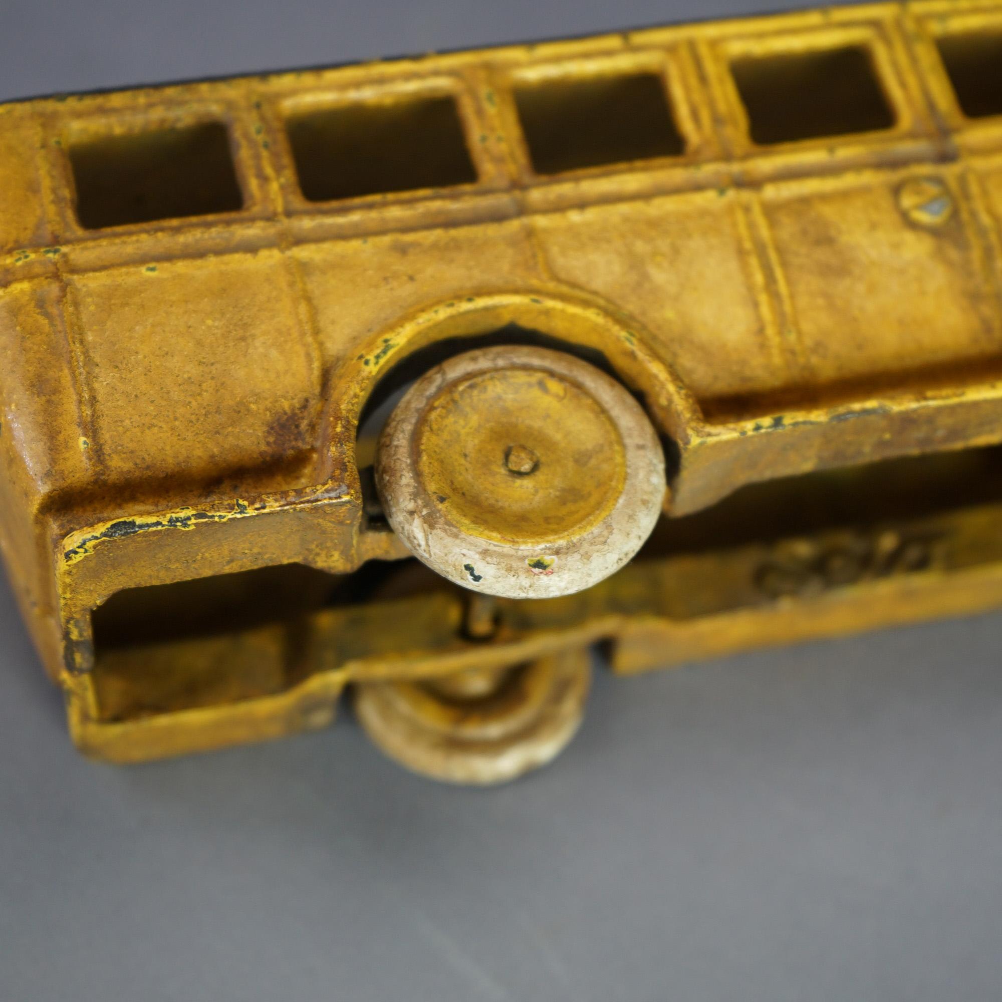 Vintage AB Skoglurd Cast Iron Toy  Passenger Bus 20th C For Sale 6