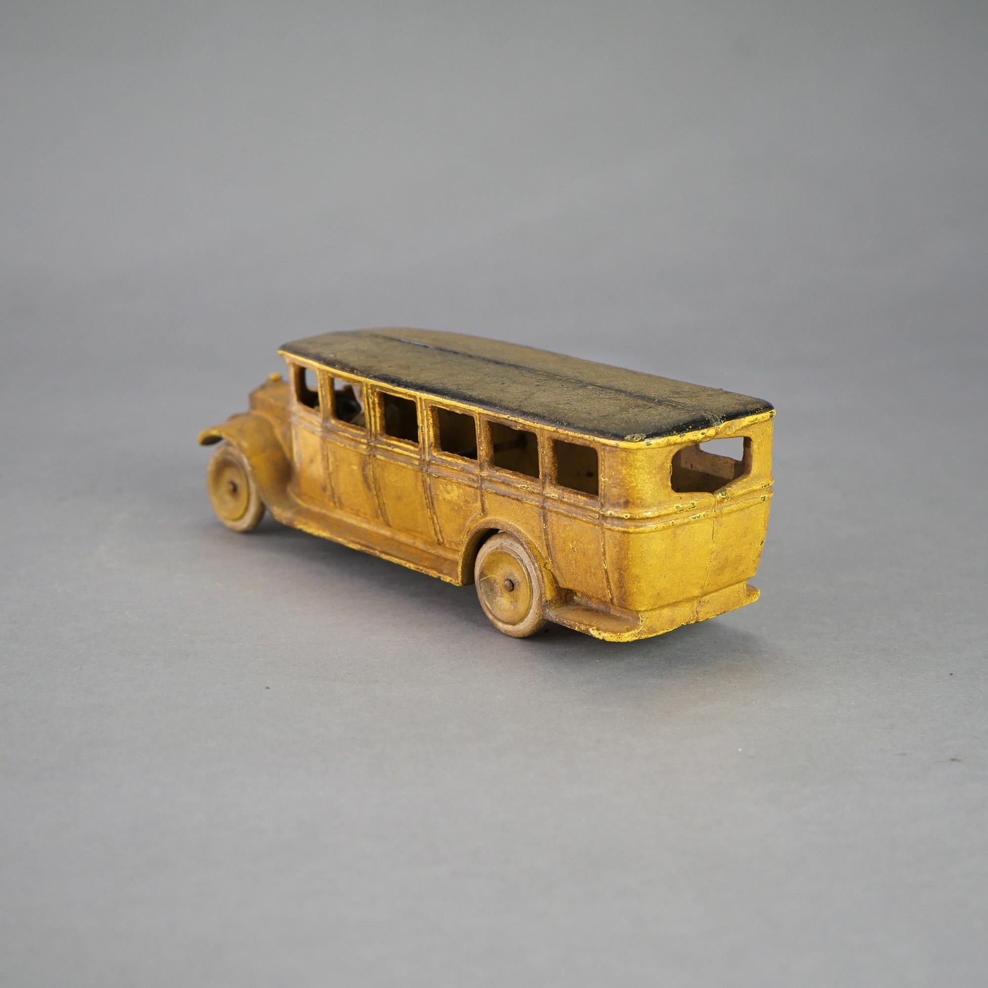 Vintage AB Skoglurd Cast Iron Toy  Passenger Bus 20th C 2