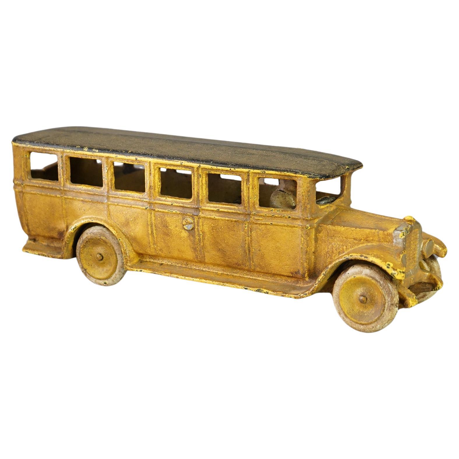 Vintage AB Skoglurd Cast Iron Toy  Passenger Bus 20th C For Sale