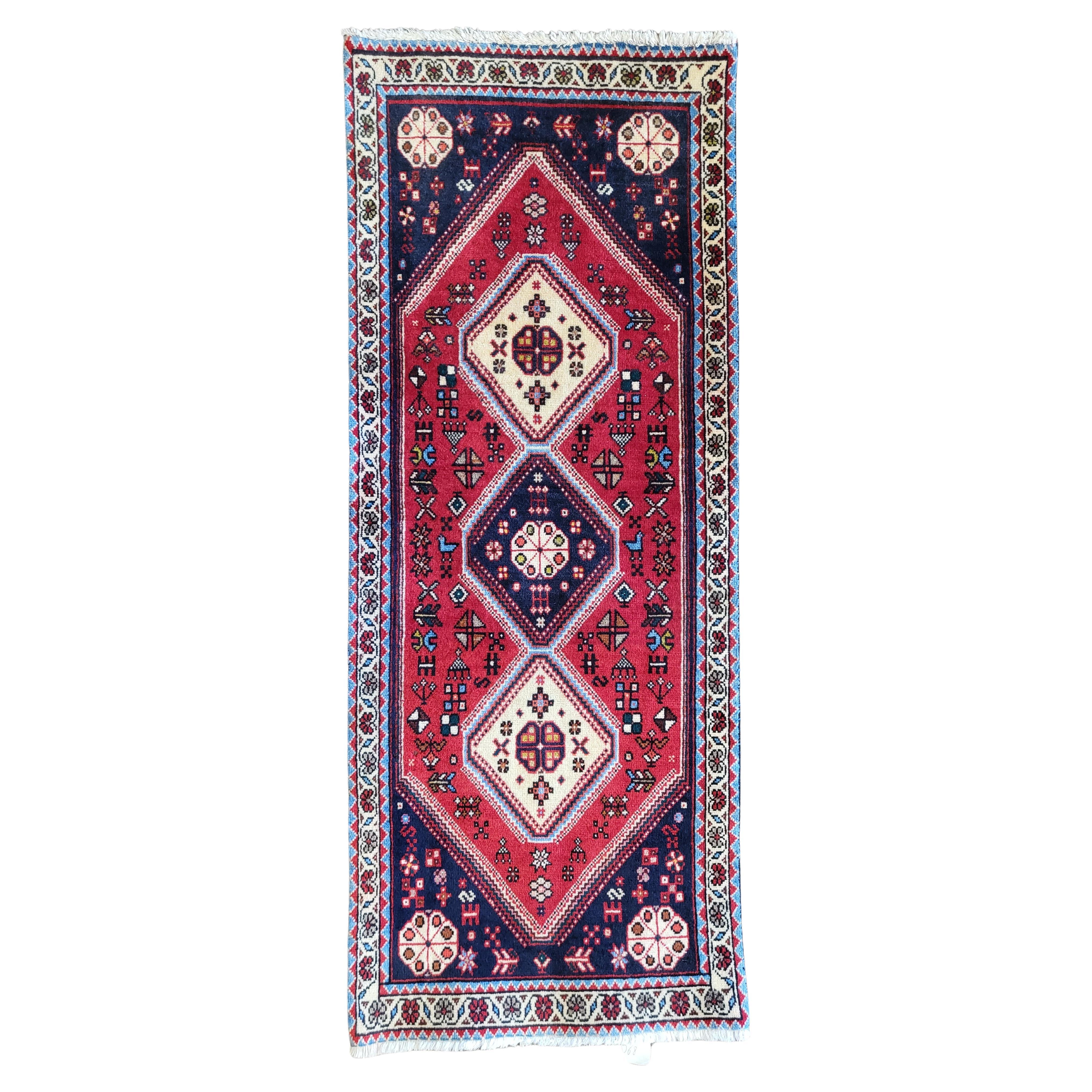 Vintage Abadeh - Tribal Persian Runner For Sale
