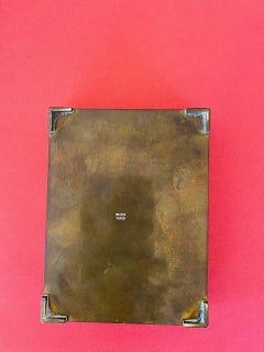 Abalone vintage e  Scatola decorativa in ottone del Medioevo