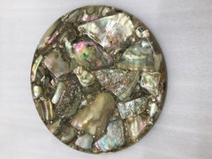Vintage Abalone Shell Trivet