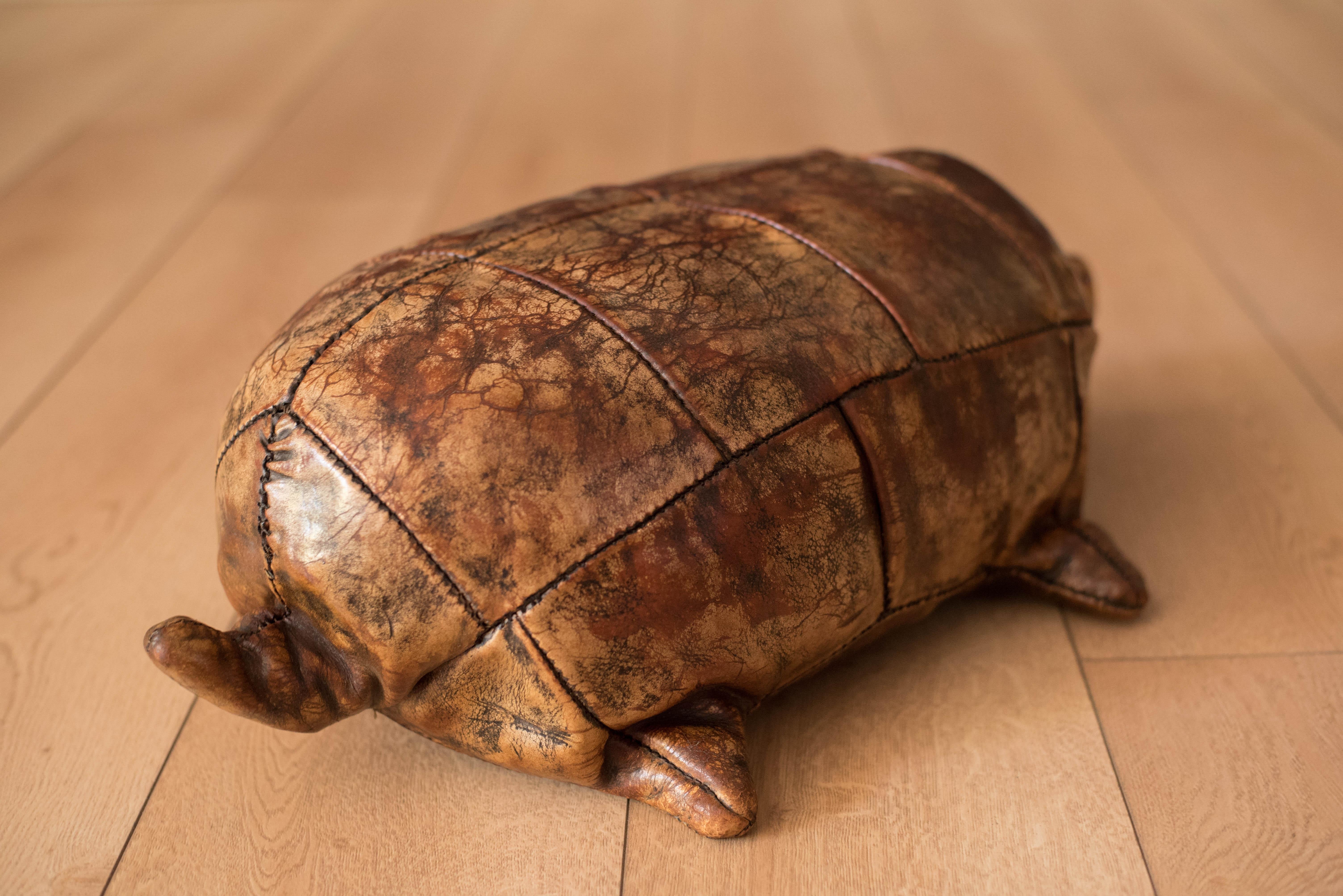 tortoise pouffe 1970s