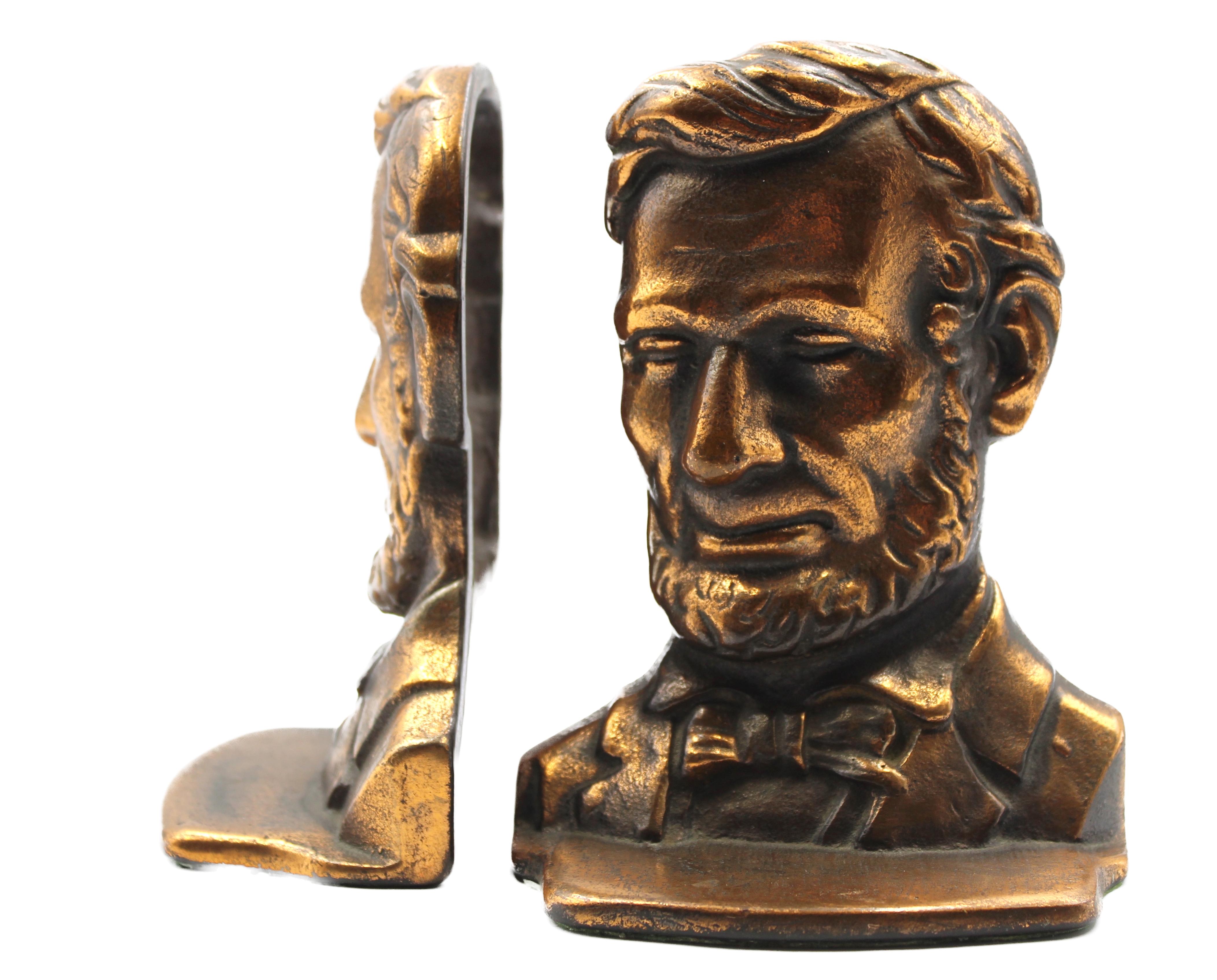 Vintage Abraham Lincoln Bookends 2