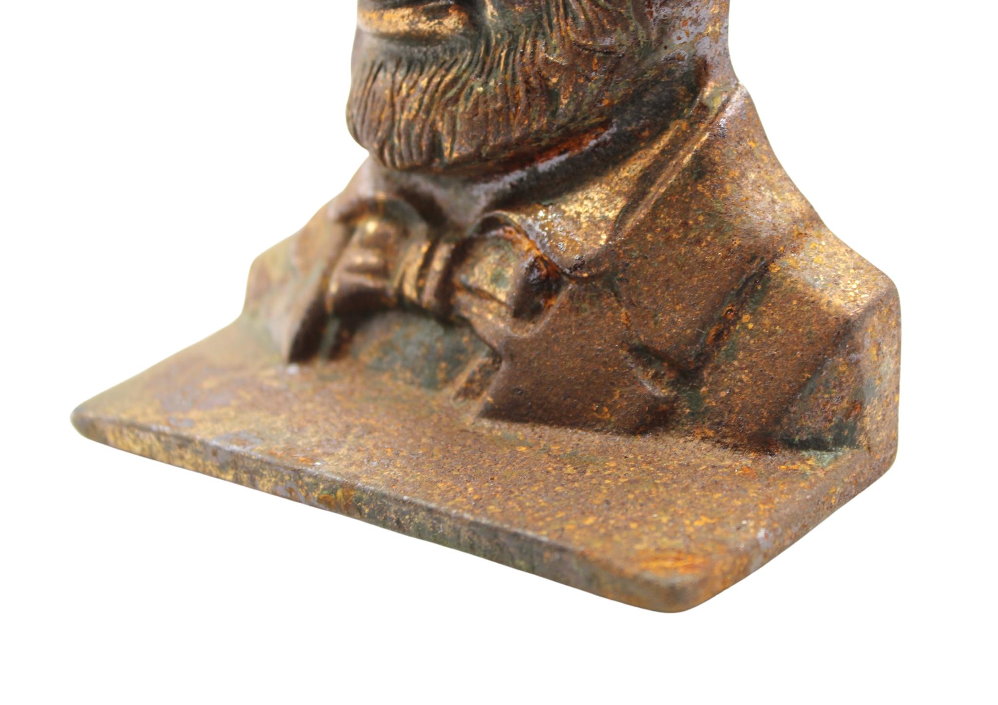 Cast Vintage Abraham Lincoln Bust Bookends by Verona For Sale