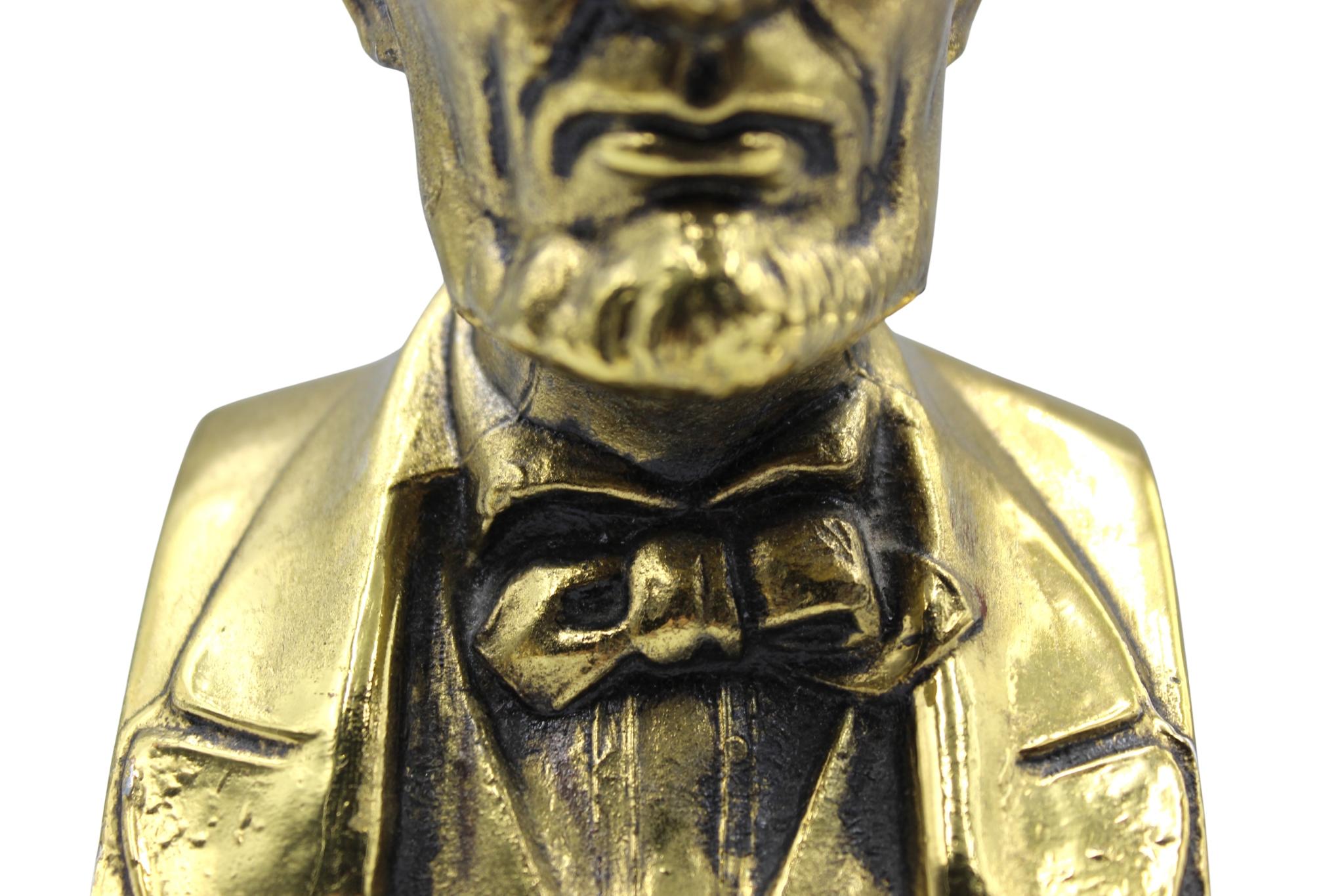 XX secolo Reggilibri vintage con busto di Abraham Lincoln in vendita