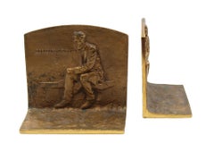 Vintage Abraham Lincoln Seated Bookends