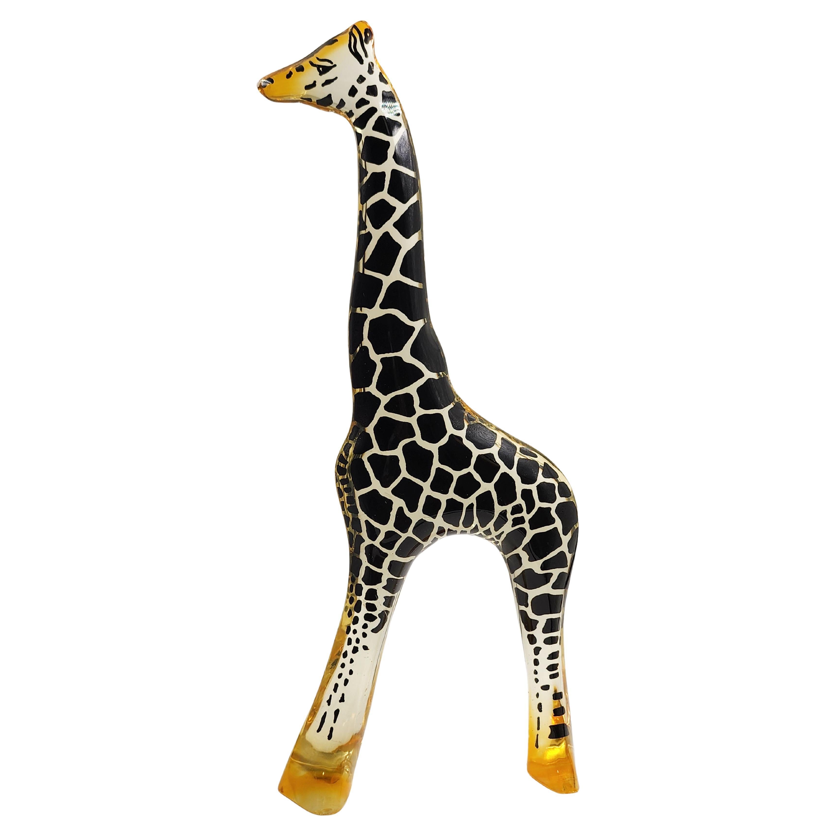 Vintage Abraham Palatnik Lucite Acrylic Giraffe Figurine, 1960s