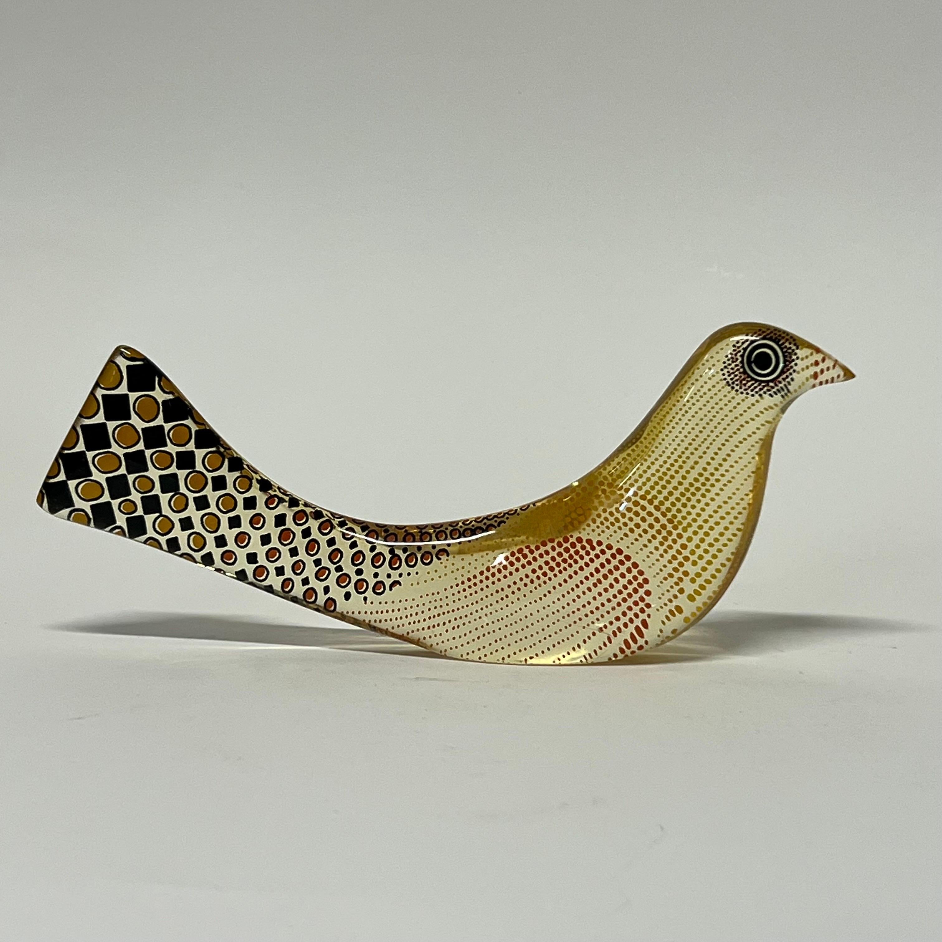 Mid-20th Century Vintage Abraham Palatnik Lucite Bird Sculpture Brazil c1960s