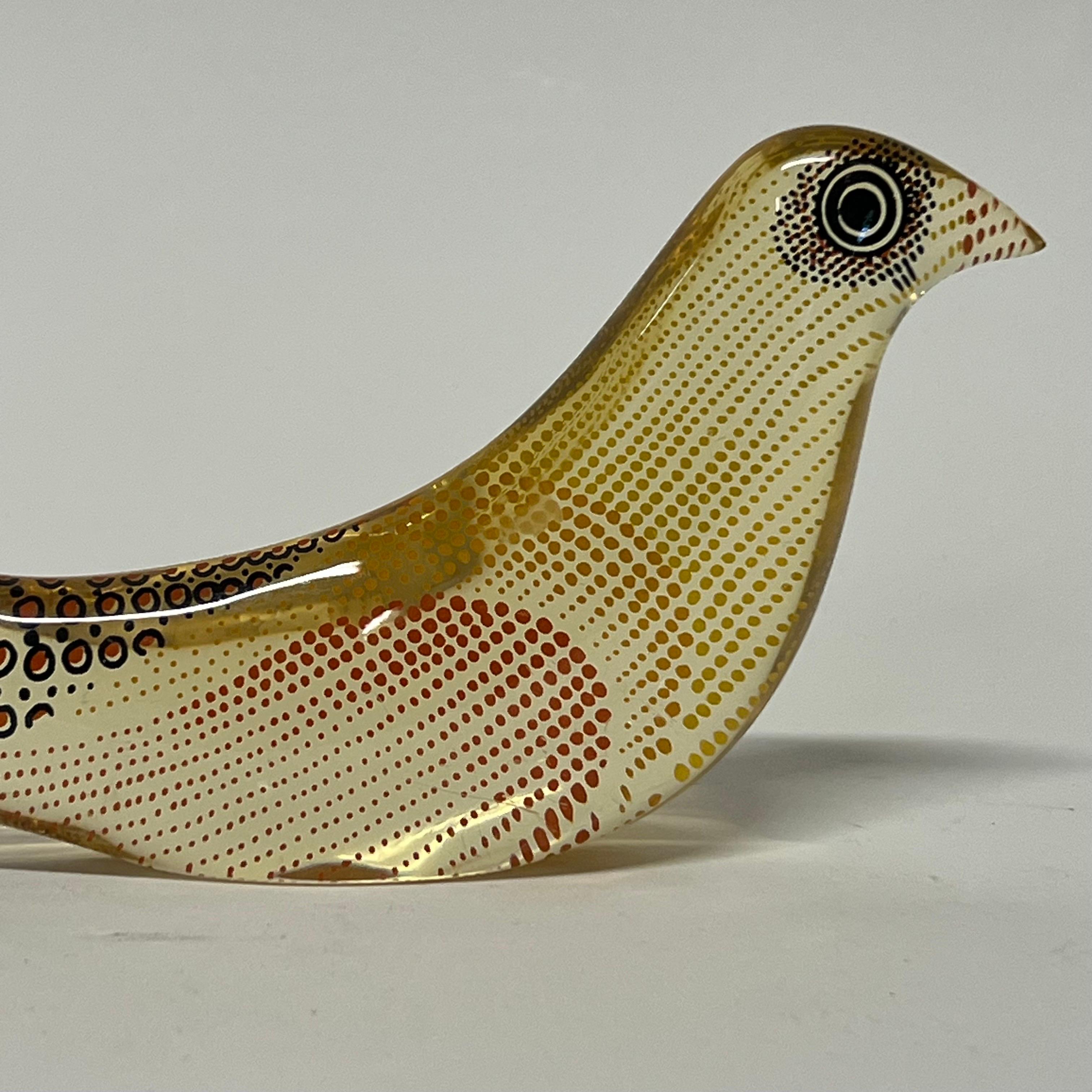 Vintage Abraham Palatnik Lucite Bird Sculpture Brazil c1960s 1