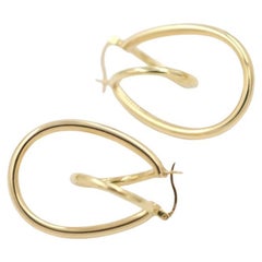 Vintage Abstract 14K Gold Earrings