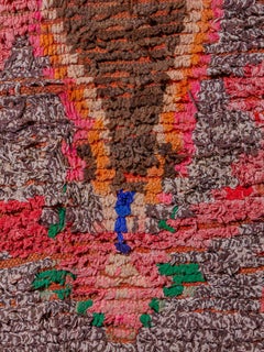 Vintage abstract Boujad Moroccan Berber Carpet curated by Breuckelen Berber