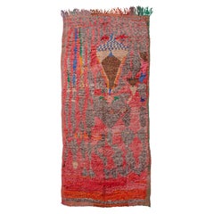 Tapis berbère marocain abstrait Boujad vintage curated by Breuckelen Berber