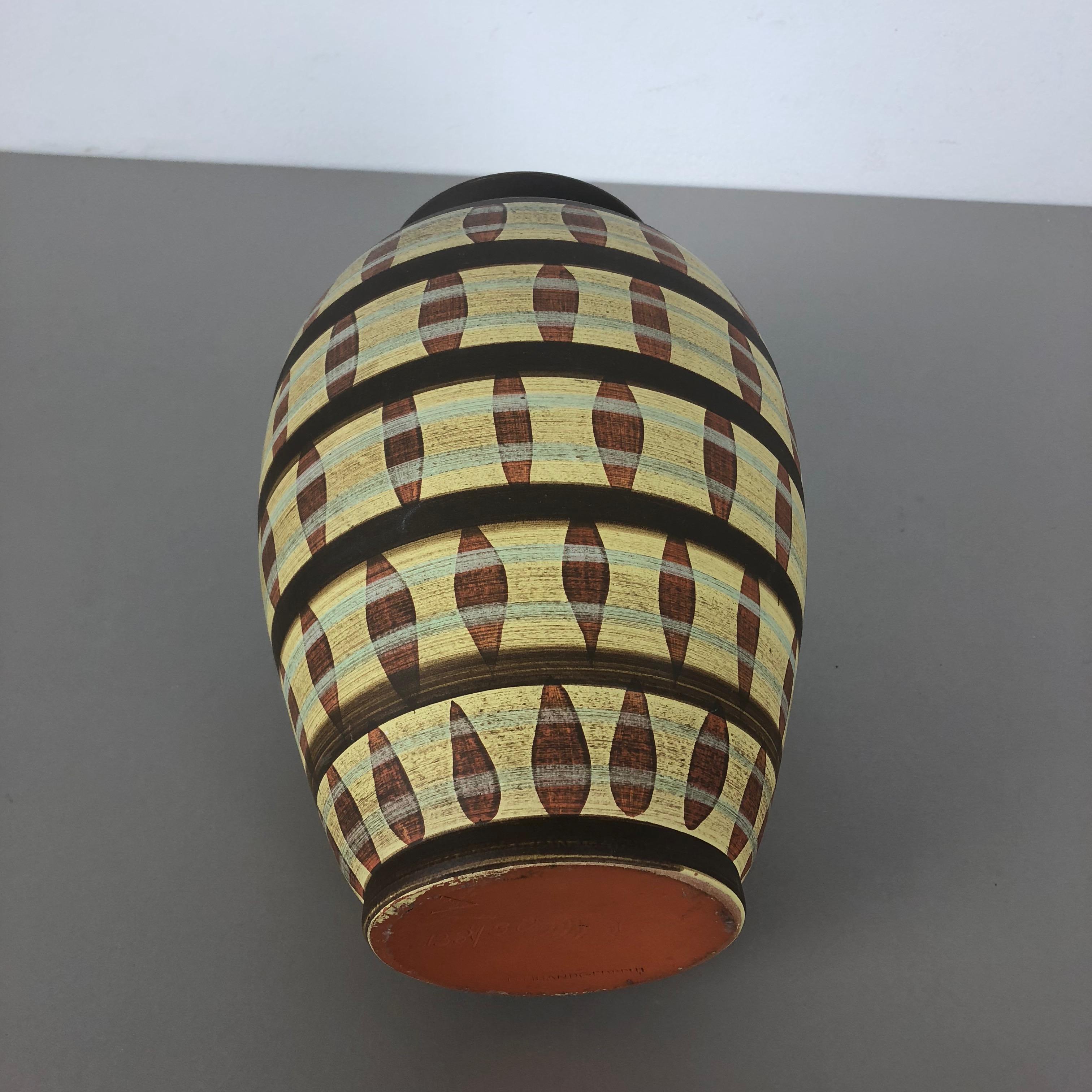 Vase en céramique abstraite vintage de Simon Peter Gerz, Allemagne, années 1950 en vente 7