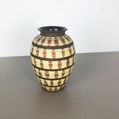 Vase en céramique abstraite vintage de Simon Peter Gerz, Allemagne, années 1950