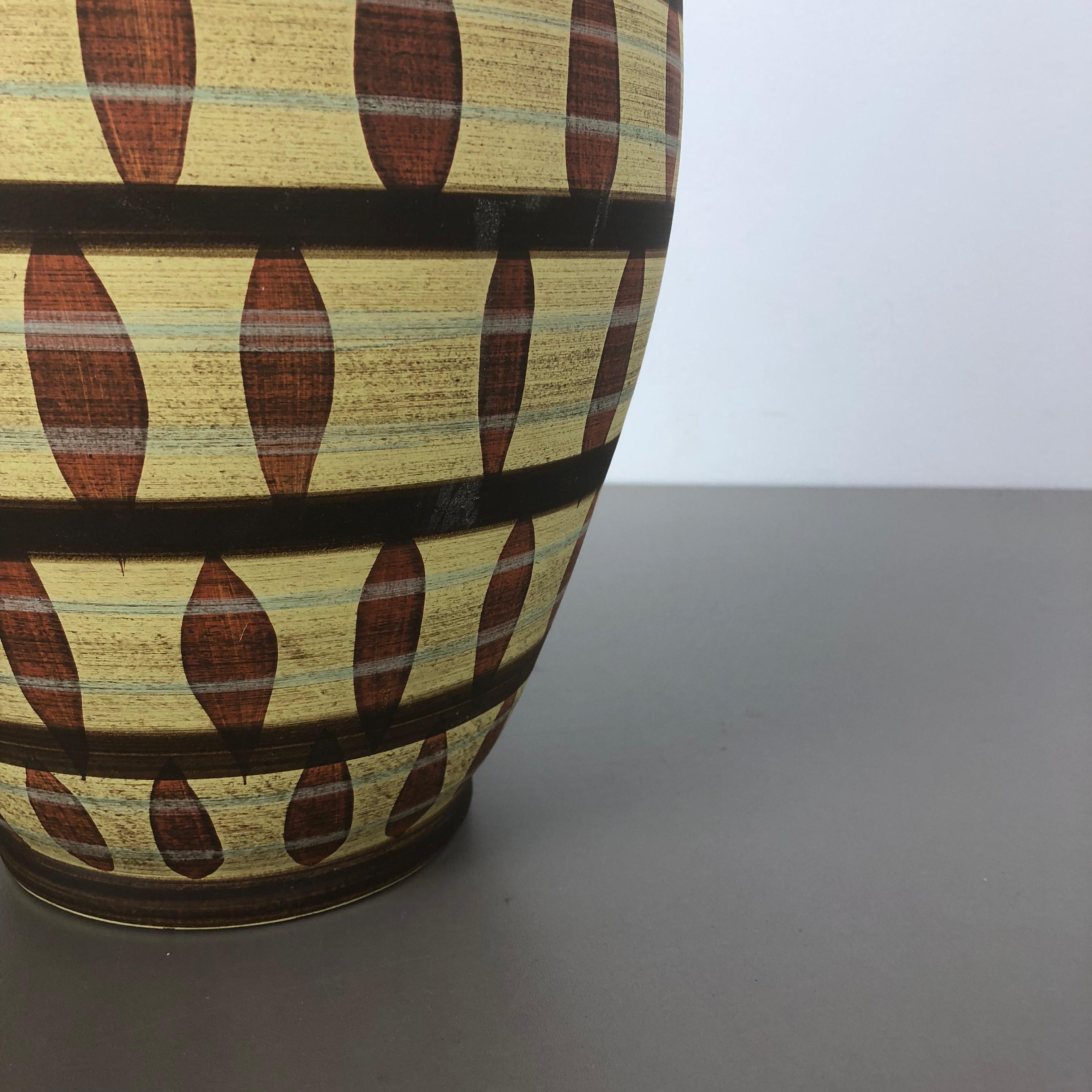 20th Century Vintage Abstract Ceramic Pottery Vase by Simon Peter Gerz, Germany, 1950s For Sale