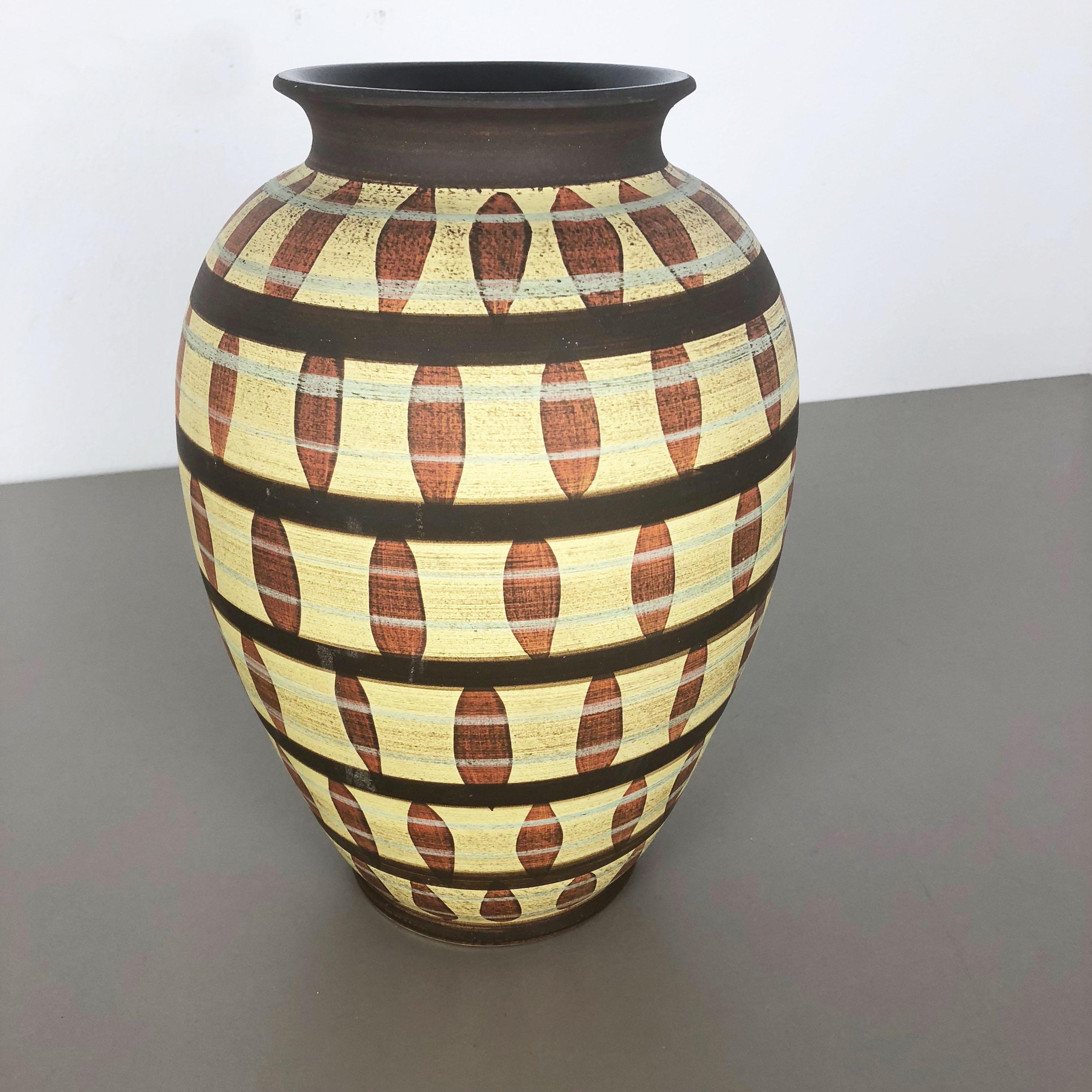 Vase en céramique abstraite vintage de Simon Peter Gerz, Allemagne, années 1950 en vente 1