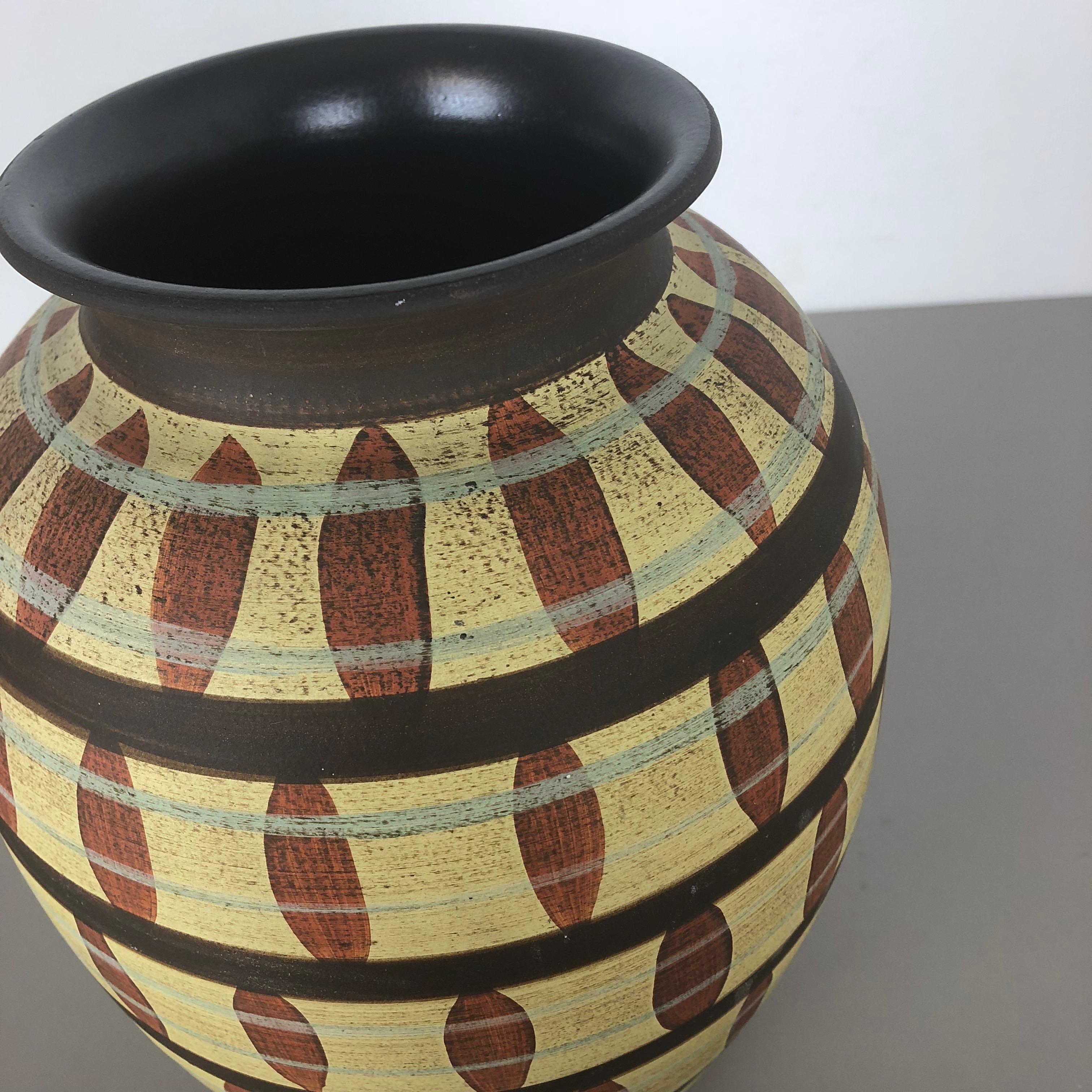 Vase en céramique abstraite vintage de Simon Peter Gerz, Allemagne, années 1950 en vente 2