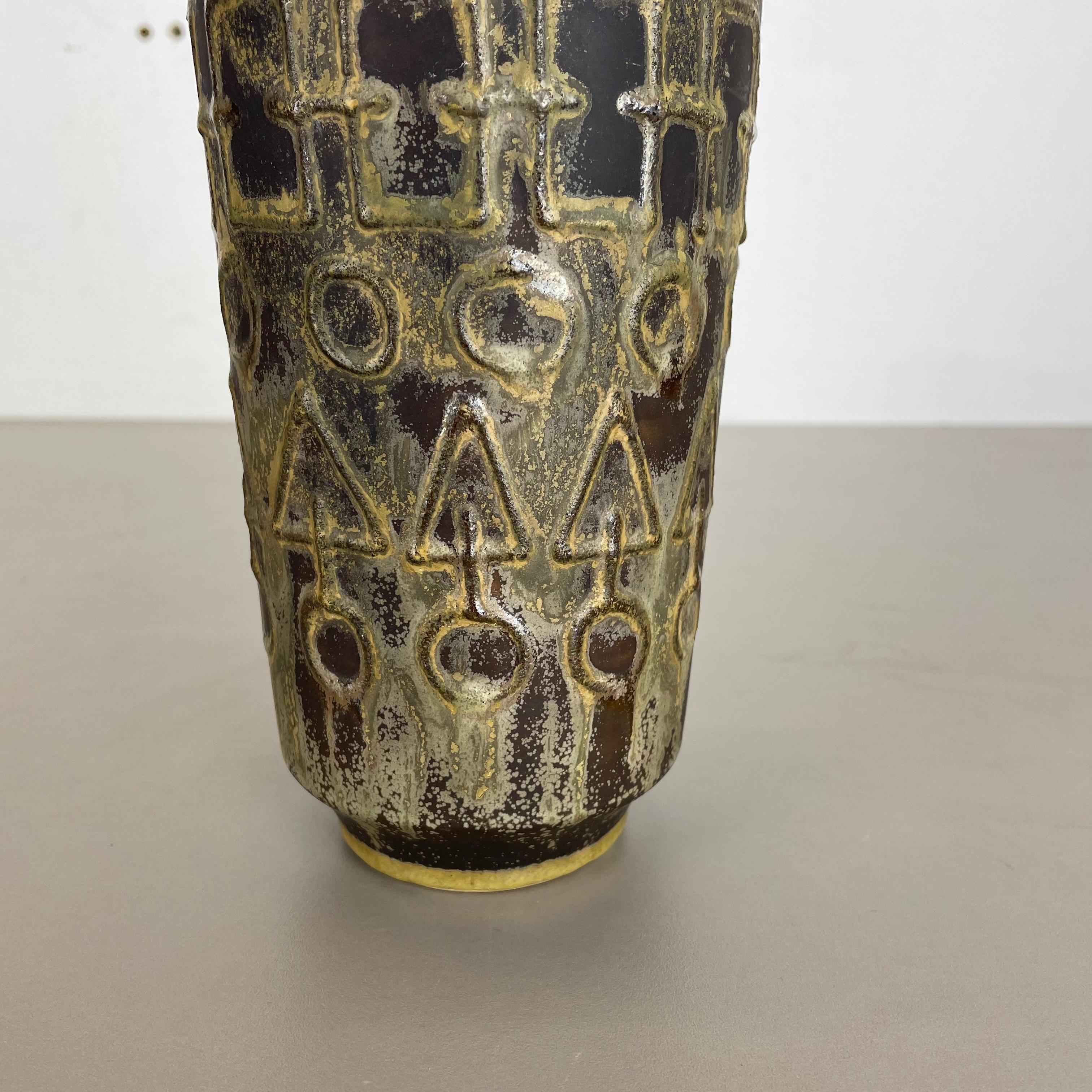 20ième siècle Vase en céramique abstraite vintage de Simon Peter Gerz, Allemagne, années 1960 en vente