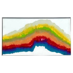 Vintage Abstract Color Study Painting