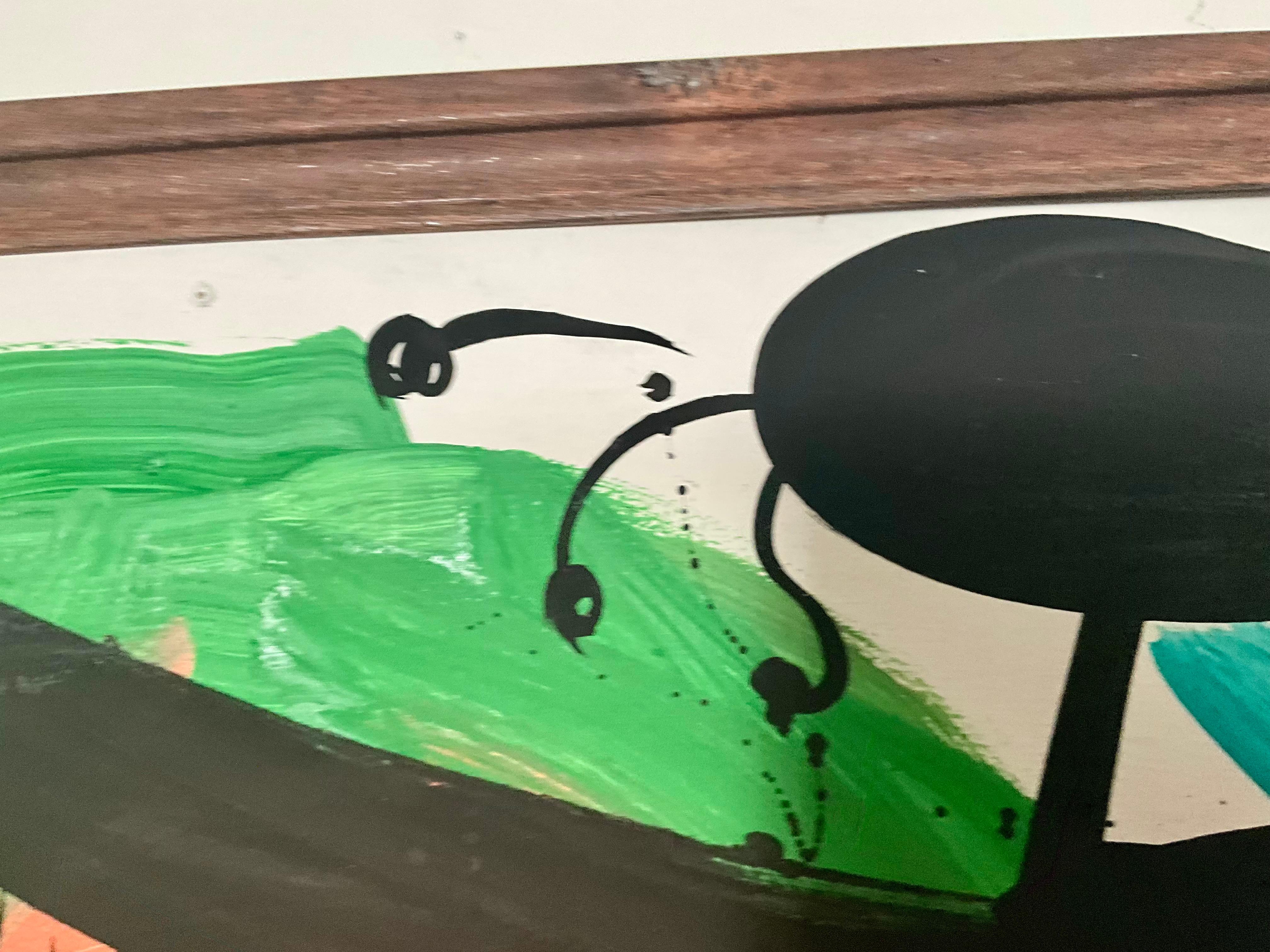 Vintage By  Abstraktes Gemälde des abstrakten Expressionismus von Peter Keil – Original-Kunstwerk (Ende des 20. Jahrhunderts) im Angebot