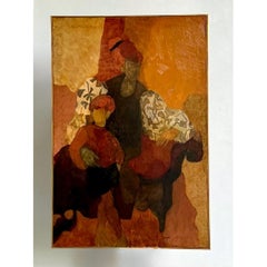Vintage Abstract Figurative Painting