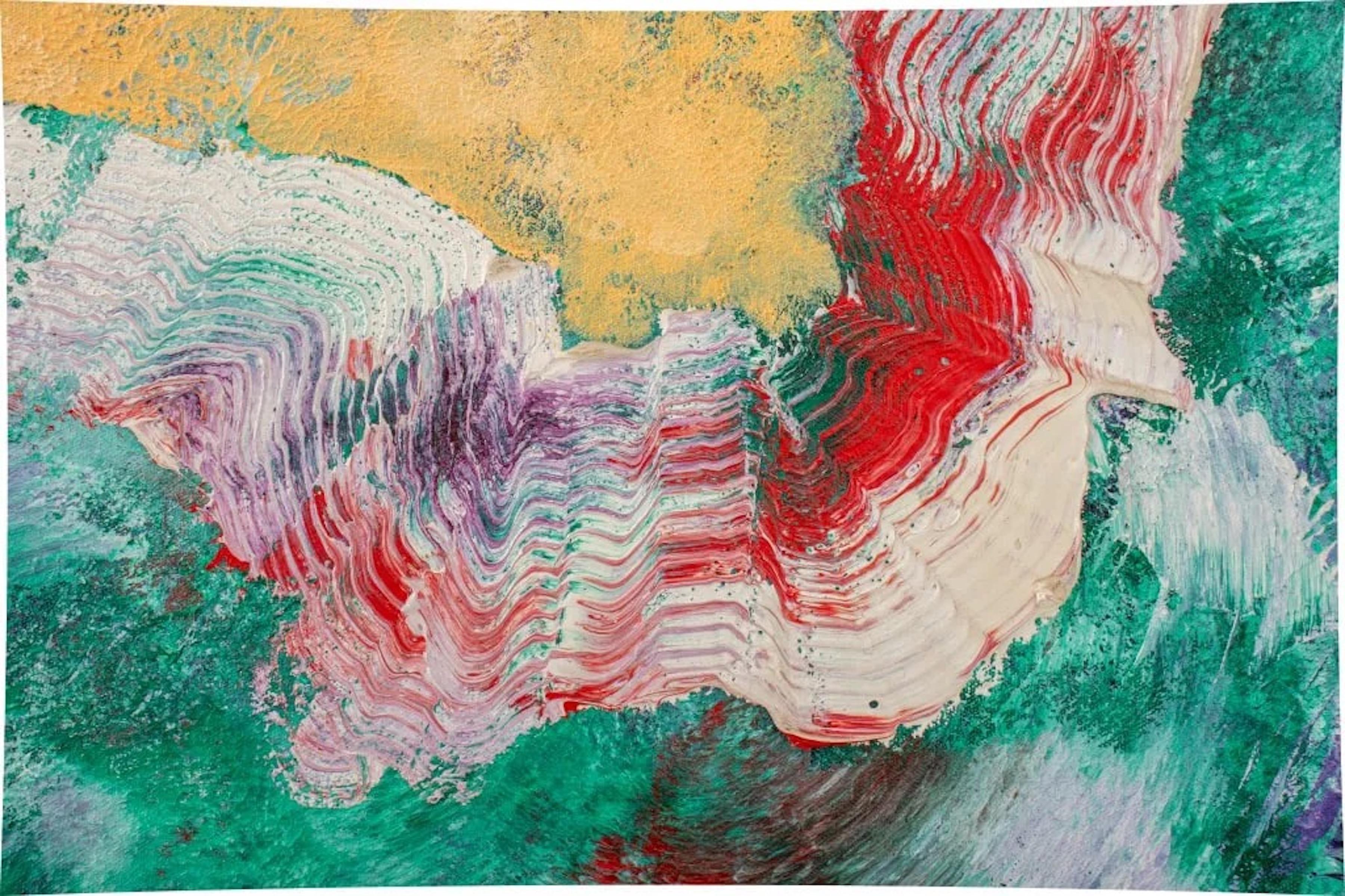 Abstrakte Vintage-Figur, Öl auf Leinwand, Vintage, von John Hayden 1984 (Ende des 20. Jahrhunderts) im Angebot