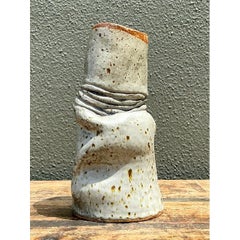 Vintage Abstract Form Ceramic Vase