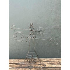 Vintage Abstract Geometric Kinetic Sculpture