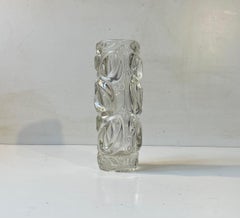 Jarrón abstracto vintage de Frantisek Peceny para Sklo Union, Rep. Checa, años 70