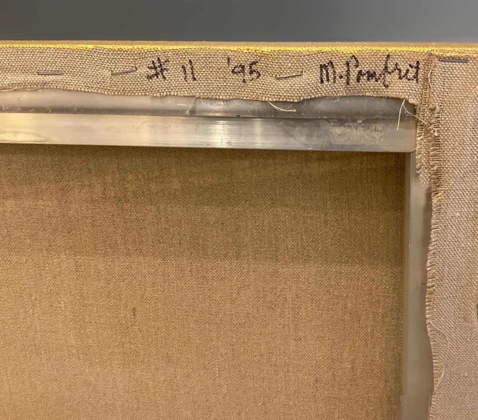 Vintage Abstract Hard-Edge Malerei von Margaret Pomfret auf Leinwand (20. Jahrhundert) im Angebot