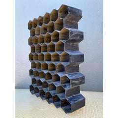 Vintage Abstract Honeycomb Sculpture