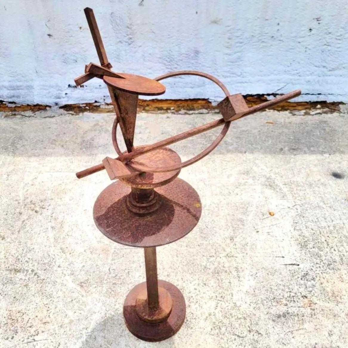 Vintage Abstract Joel Graessner Steel Sculpture 1