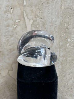 Vintage Abstract Lucite Ring
